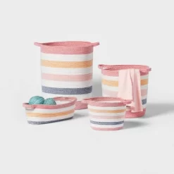 Striped Coiled Rope Kids' Storage Bin - Pillowfort™ -Mini Haven Shop GUEST 18fc3409 df85 4518 a061 53954e0e0439