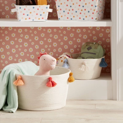 Kids' Coiled Rope With Tassels - Pillowfort™ 1 Kids' Coiled Rope With Tassels - Pillowfort™