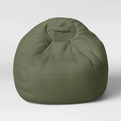 Canvas Kids' Bean Bag Green - Pillowfort™ 2 Canvas Kids' Bean Bag Green - Pillowfort™ - Image 2