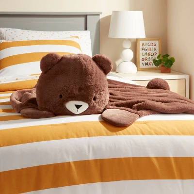Bear Hooded Kids' Blanket - Pillowfort™ 1 Bear Hooded Kids' Blanket - Pillowfort™
