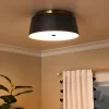 Semi Flushmount Kids' Ceiling Light Black/Gold - Pillowfort™