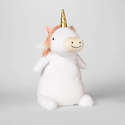 Unicorn Weighted Plush Kids' Throw Pillow White/Blush - Pillowfort™ 3 Unicorn Weighted Plush Kids' Throw Pillow White/Blush - Pillowfort™ - Image 3