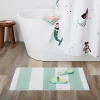 Rugby Striped Kids' Bath Rug Teal - Pillowfort™