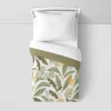 Toddler Botanical Print Kids' Comforter Green - Pillowfort™