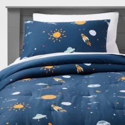 Space Cotton Kids' Comforter Set Navy - Pillowfort™ 9 Space Cotton Kids' Comforter Set Navy - Pillowfort™ -Mini Haven Shop GUEST 8336978e ac9a 4e56 ba2a 8d32ddca34a7