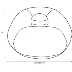 XL Fuzzy Kids' Bean Bag Gray - Pillowfort™ -Mini Haven Shop GUEST 85caa259 fee0 4128 8f84 a6c301573fe4 1