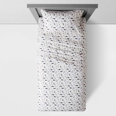 Shark Microfiber Kids' Sheet Set - Pillowfort™ 2 Shark Microfiber Kids' Sheet Set - Pillowfort™ - Image 2