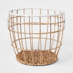 Kids' Woven Basket Natural With White Rim - Pillowfort™ -Mini Haven Shop GUEST 92a32589 ee3e 4487 935d 5e382fad68f7