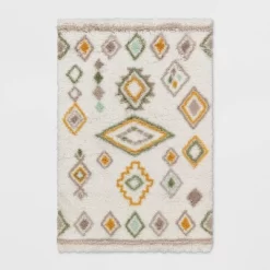 Yuma Area Kids' Rug Gold/Mint - Pillowfort™ -Mini Haven Shop GUEST a6f3ffb4 cb02 4ee5 a7ea d6d6b75f91ab