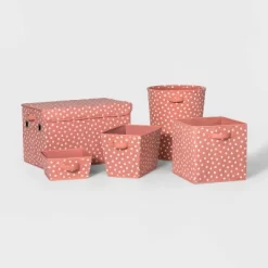 Large Rectangle Dot Kids' Storage Bin Rose Pink - Pillowfort™ -Mini Haven Shop GUEST b3fb5116 d708 4f9b b0ec 5901905acedd