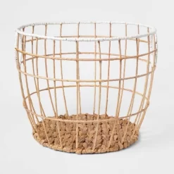 Kids' Woven Basket Natural With White Rim - Pillowfort™ -Mini Haven Shop GUEST b46ca59a e27c 4c96 9d2e 851458f3d67a