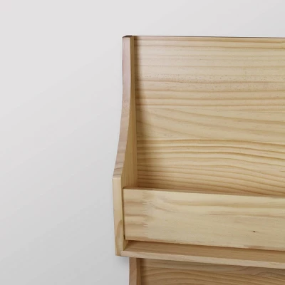 2 Tier Wood Kids' Book Shelf Natural - Pillowfort™ 2 2 Tier Wood Kids' Book Shelf Natural - Pillowfort™ - Image 2