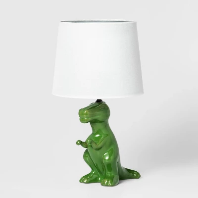 Dinosaur Kids' Table Lamp Green - Pillowfort™ 5 Dinosaur Kids' Table Lamp Green - Pillowfort™ - Image 5