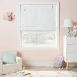 36" X 64" Blackout Roman Kids' Shade White - Pillowfort™