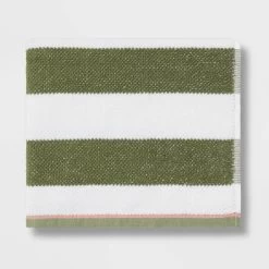 Striped Kids’ Towel Green With SILVADUR™ Antimicrobial Technology Green - Pillowfort™ -Mini Haven Shop GUEST d018da92 512a 49ee 8079 56bfb90617b9