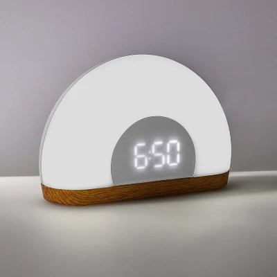 Wake Up Light Rise With Wood Kids' Nightlight - Pillowfort™ 4 Wake Up Light Rise With Wood Kids' Nightlight - Pillowfort™ - Image 4