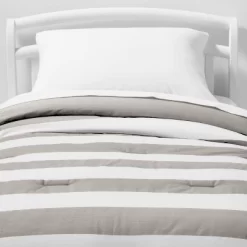 Toddler Rugby Striped Cotton Kids' Comforter - Pillowfort™ -Mini Haven Shop GUEST dfd37474 3199 4e89 bf8f 0a344386789b