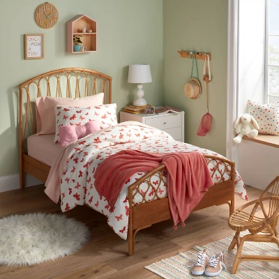 Butterfly Value Multi-Piece Kids' Bedding Set Rose - Pillowfort™ 1 Butterfly Value Multi-Piece Kids' Bedding Set Rose - Pillowfort™