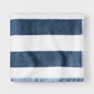Striped Kids’ Towel Navy With SILVADUR™ Antimicrobial Technology - Pillowfort™ 5 Striped Kids’ Towel Navy With SILVADUR™ Antimicrobial Technology - Pillowfort™ - Image 5