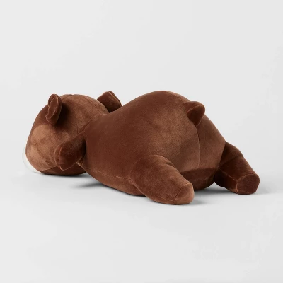 Bear Weighted Plush Kids' Throw Pillow Brown - Pillowfort™ 2 Bear Weighted Plush Kids' Throw Pillow Brown - Pillowfort™ - Image 2