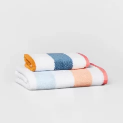 Striped Kids’ Towel With SILVADUR™ Antimicrobial Technology - Pillowfort™ -Mini Haven Shop GUEST fabda123 5e65 422b 9285 e2292cc17f70