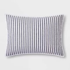Chambray Striped Kids' Sham - Pillowfort™ -Mini Haven Shop GUEST fb526645 755a 4412 920a 59597bab4dd7