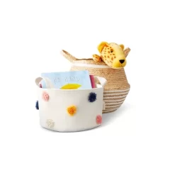 Pom-Pom Kids' Storage Basket Cream - Pillowfort™ -Mini Haven Shop GUEST fe06ece5 42bf 46d1 af13 1229bf80f754
