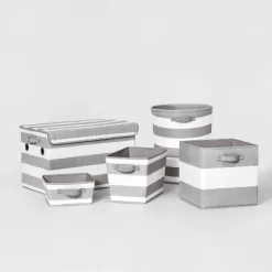 Large Rectangle Kids' Storage Striped Bin - Pillowfort™ -Mini Haven Shop GUEST ffba7162 489f 4be4 93c1 6a1844d32cab